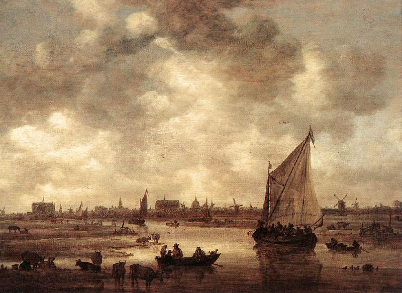 Jan van Goyen View of Leiden Norge oil painting art